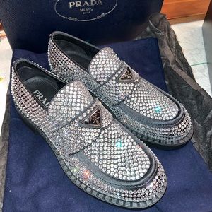 BNIB Prada Crystal Loafers